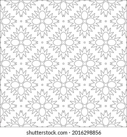Vector pattern with symmetrical elements . Modern stylish abstract texture. Repeating geometric tiles from striped elements.