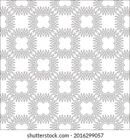 Vector pattern with symmetrical elements . Modern stylish abstract texture. Repeating geometric tiles from striped elements.