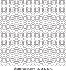 Vector pattern with symmetrical elements . Modern stylish abstract texture. Repeating geometric tiles from striped elements.