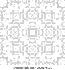 Vector pattern with symmetrical elements . Modern stylish abstract texture. Repeating geometric tiles from striped elements.