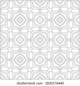 Vector pattern with symmetrical elements . Modern stylish abstract texture. Repeating geometric tiles from striped elements.