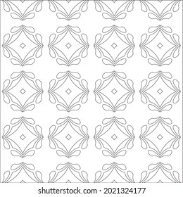 Vector pattern with symmetrical elements . Modern stylish abstract texture. Repeating geometric tiles from striped elements.