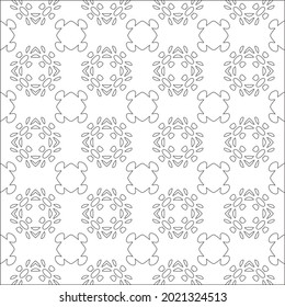 Vector pattern with symmetrical elements . Modern stylish abstract texture. Repeating geometric tiles from striped elements.