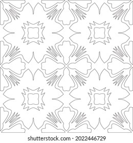 Vector pattern with symmetrical elements . Modern stylish abstract texture. Repeating geometric tiles from striped elements.
