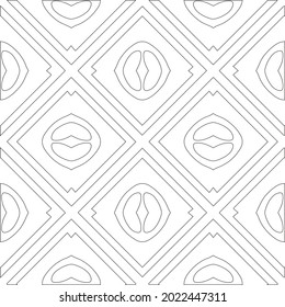Vector pattern with symmetrical elements . Modern stylish abstract texture. Repeating geometric tiles from striped elements.
