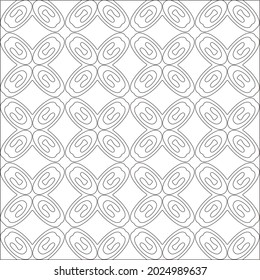 Vector pattern with symmetrical elements . Modern stylish abstract texture. Repeating geometric tiles from striped elements.