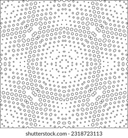 Vector pattern with symmetrical elements . Modern stylish abstract texture. Repeating geometric tiles from striped elements. Black and white pattern.