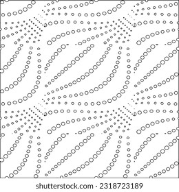 Vector pattern with symmetrical elements . Modern stylish abstract texture. Repeating geometric tiles from striped elements. Black and white pattern.