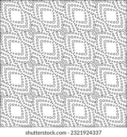 Vector pattern with symmetrical elements . Modern stylish abstract texture. Repeating geometric tiles from striped elements. Black and white pattern.