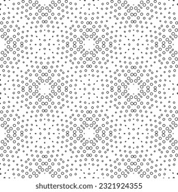 Vector pattern with symmetrical elements . Modern stylish abstract texture. Repeating geometric tiles from striped elements. Black and white pattern.