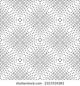 Vector pattern with symmetrical elements . Modern stylish abstract texture. Repeating geometric tiles from striped elements. Black and white pattern.