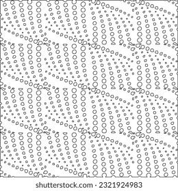 Vector pattern with symmetrical elements . Modern stylish abstract texture. Repeating geometric tiles from striped elements. Black and white pattern.