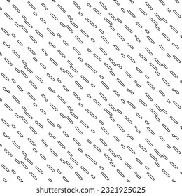 Vector pattern with symmetrical elements . Modern stylish abstract texture. Repeating geometric tiles from striped elements. Black and white pattern.