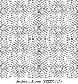 Vector pattern with symmetrical elements . Modern stylish abstract texture. Repeating geometric tiles from striped elements. Black and white pattern.