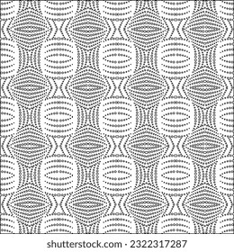 Vector pattern with symmetrical elements . Modern stylish abstract texture. Repeating geometric tiles from striped elements. Black and white pattern.