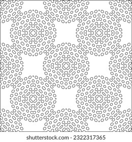 Vector pattern with symmetrical elements . Modern stylish abstract texture. Repeating geometric tiles from striped elements. Black and white pattern.