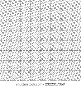 Vector pattern with symmetrical elements . Modern stylish abstract texture. Repeating geometric tiles from striped elements. Black and white pattern.