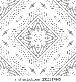 Vector pattern with symmetrical elements . Modern stylish abstract texture. Repeating geometric tiles from striped elements. Black and white pattern.