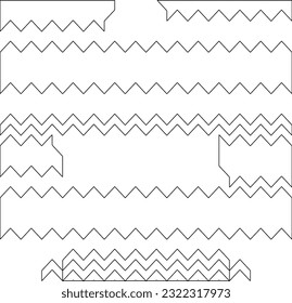 Vector pattern with symmetrical elements . Modern stylish abstract texture. Repeating geometric tiles from striped elements. Black and white pattern.