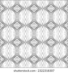 Vector pattern with symmetrical elements . Modern stylish abstract texture. Repeating geometric tiles from striped elements. Black and white pattern.