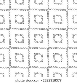 Vector pattern with symmetrical elements . Modern stylish abstract texture. Repeating geometric tiles from striped elements. Black and white pattern.