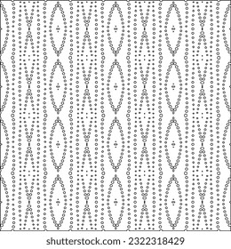 Vector pattern with symmetrical elements . Modern stylish abstract texture. Repeating geometric tiles from striped elements. Black and white pattern.