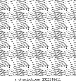 Vector pattern with symmetrical elements . Modern stylish abstract texture. Repeating geometric tiles from striped elements. Black and white pattern.