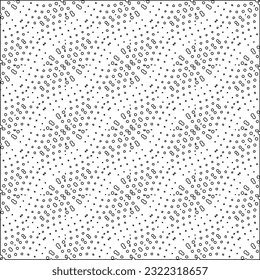 Vector pattern with symmetrical elements . Modern stylish abstract texture. Repeating geometric tiles from striped elements. Black and white pattern.