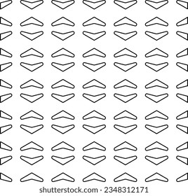 Vector pattern with symmetrical elements . Modern stylish abstract texture. Repeating geometric tiles from striped elements.Black and white pattern.