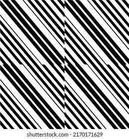 Vector pattern with symmetrical elements . Monochrome striped background.Black patterns.
