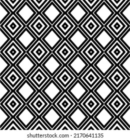 Vector pattern with symmetrical elements . Monochrome striped background.Black patterns.