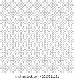 Vector pattern with symmetrical elements . Repeating geometric tiles from striped elements.
