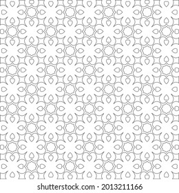 Vector pattern with symmetrical elements . Repeating geometric tiles from striped elements.
