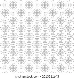 Vector pattern with symmetrical elements . Repeating geometric tiles from striped elements.