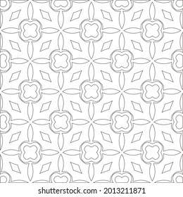 Vector pattern with symmetrical elements . Repeating geometric tiles from striped elements.