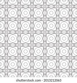 Vector pattern with symmetrical elements . Repeating geometric tiles from striped elements.