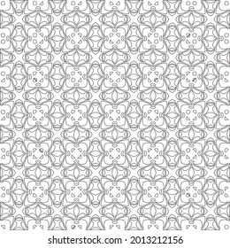 Vector pattern with symmetrical elements . Repeating geometric tiles from striped elements.