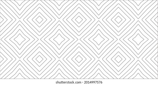 Vector pattern with symmetrical elements . Repeating geometric tiles from striped elements.