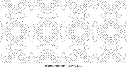 Vector pattern with symmetrical elements . Repeating geometric tiles from striped elements.