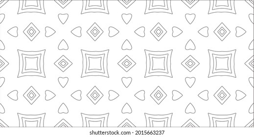 Vector pattern with symmetrical elements . Repeating geometric tiles from striped elements.