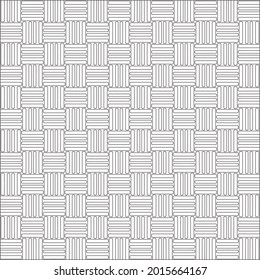 Vector pattern with symmetrical elements . Repeating geometric tiles from striped elements.