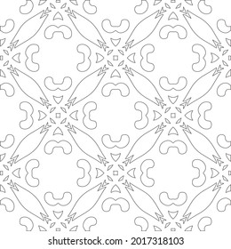 Vector pattern with symmetrical elements . Repeating geometric tiles from striped elements.