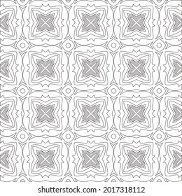 Vector pattern with symmetrical elements . Repeating geometric tiles from striped elements.