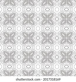 Vector pattern with symmetrical elements . Repeating geometric tiles from striped elements.