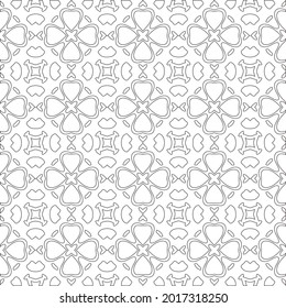 
Vector pattern with symmetrical elements . Repeating geometric tiles from striped elements.