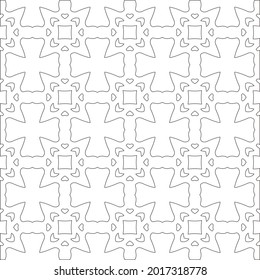 Vector pattern with symmetrical elements . Repeating geometric tiles from striped elements.