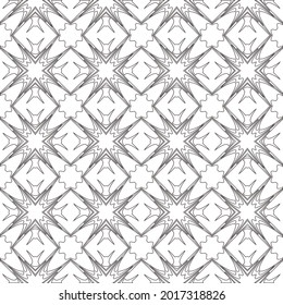Vector pattern with symmetrical elements . Repeating geometric tiles from striped elements.