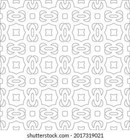 
Vector pattern with symmetrical elements . Repeating geometric tiles from striped elements.
