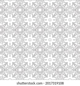 Vector pattern with symmetrical elements . Repeating geometric tiles from striped elements.