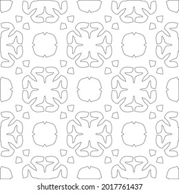 Vector pattern with symmetrical elements . Repeating geometric tiles from striped elements.
